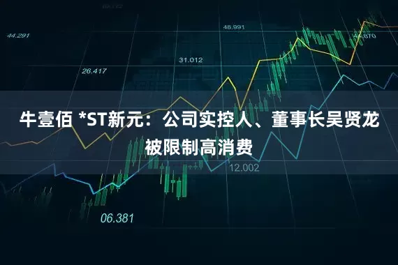 牛壹佰 *ST新元：公司实控人、董事长吴贤龙被限制高消费